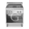 Cucina Professionale Elettrica 4 Piastre In Vetroceramica, Profondità 700 Mm -Vendite GATRODOMUS cucina professionale elettrica 4 piastre in vetroceramica profondita 700 mm con porte montate