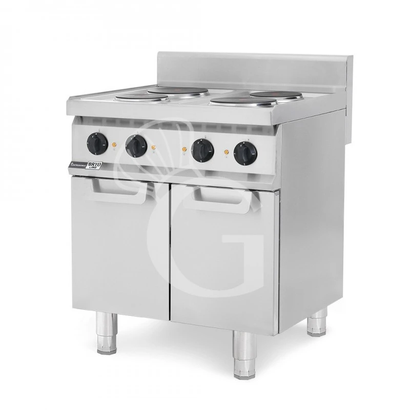 Cucina Professionale Elettrica 4 Piastre Su Armadio Chiuso Profondità 700 Mm 4 Cucina Professionale Elettrica 4 Piastre Su Armadio Chiuso Profondità 700 Mm - immagine 2