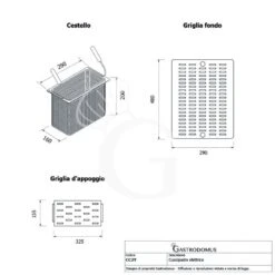 Bollitore Pasta Elettrico Da Banco 1 Vasca L 400 Mm X P 680 Mm X H 370 Mm 20 LT 4500 W -Vendite GATRODOMUS cuocipasta elettrico potenza 45 kw l 400 mm x p 680 mm x h 370 mm 7
