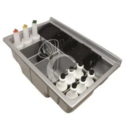 Drink Station Da Incasso Grigia Metallizzata L 840 Mm X P 540 Mm X H 420 Mm