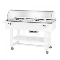 Espositore Caldo Bagnomaria In Legno Con Cupola Per 4 Bacinelle GN1/1 E Temperatura +30°C/+90°C -Vendite GATRODOMUS espositore caldo bagnomaria in legno con cupola 30 90 l 1480 mm x p 1120 mm x h 1250 mm 2