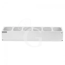 Espositore In Acciaio Inox Predisposto Per 6 Bacinelle GN1/6 - Dimensioni L 995 Mm X P 225 Mm X H 200 Mm -Vendite GATRODOMUS espositore in acciaio inox predisposto per 6 bacinelle gn16 dimensioni l 995 mm x p 225 mm x h 200 mm 3