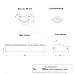 Espositore In Acciaio Inox Predisposto Per 6 Bacinelle GN1/6 - Dimensioni L 995 Mm X P 225 Mm X H 200 Mm -Vendite GATRODOMUS espositore in acciaio inox predisposto per 6 bacinelle gn16 dimensioni l 995 mm x p 225 mm x h 200 mm 5