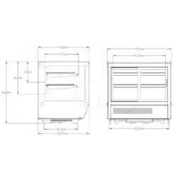 Vetrina Refrigerata Ventilata Da Banco 120 LT Luce Interna A LED L 702 Mm X P 568 Mm X H 686 Mm -Vendite GATRODOMUS espositore refrigerato da banco ventilato capacita 120 lt luce interna a led 9
