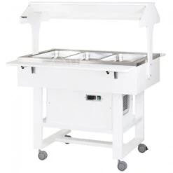 Espositore Refrigerato In Legno Con Cupola +2°C/+10°C Colore Bianco- L 1110 Mm X P 1120 Mm X H 1410 Mm