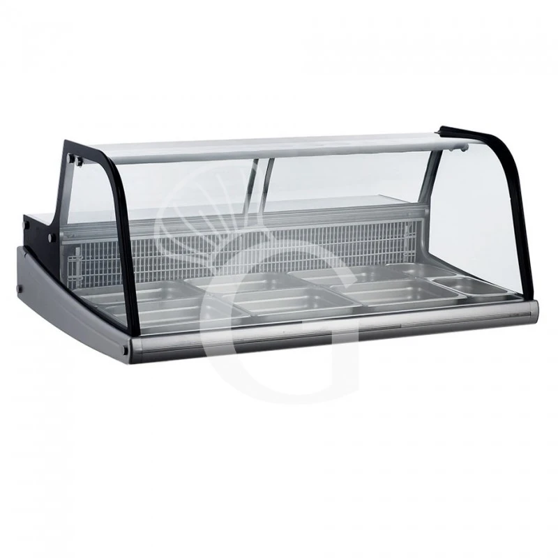 Espositore Refrigerato Ventilato Esterno Nero E Inox, Capacità 255 LT, Luce Interna LED 4 Espositore Refrigerato Ventilato Esterno Nero E Inox, Capacità 255 LT, Luce Interna LED - immagine 2