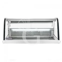 Espositore Refrigerato Ventilato Esterno Nero E Inox, Capacità 255 LT, Luce Interna LED
