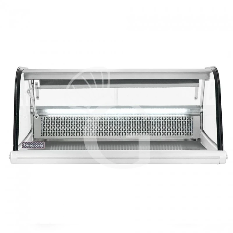 Espositore Refrigerato Ventilato Esterno Nero E Inox, Capacità 255 LT, Luce Interna LED 3 Espositore Refrigerato Ventilato Esterno Nero E Inox, Capacità 255 LT, Luce Interna LED
