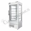Vetrina Pasticceria Refrigerata Ventilato 595 LT -5°C/+10°C 4 Lati Vetro -Vendite GATRODOMUS espositore ventilato positivo per pasticceria 4 lati vetro 595 lt temperatura 5c 10c