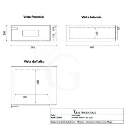 Fornetto Elettrico 1 Pizza 450 Mm 1 Camera Controllo Meccanico Potenza 2 Kw Porta Vetro -Vendite GATRODOMUS fornetto elettrico 1 pizza 450 mm 1 camera controllo meccanico potenza 2 kw porta vetro 2