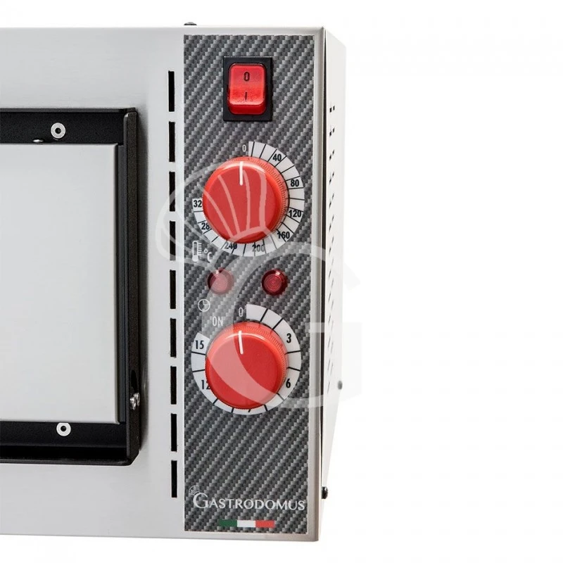 Fornetto Elettrico 1 Pizza Diametro 320 Mm 1 Camera Controllo Meccanico Temperatura 320°C Potenza 1,6 Kw 8 Fornetto Elettrico 1 Pizza Diametro 320 Mm 1 Camera Controllo Meccanico Temperatura 320°C Potenza 1,6 Kw - immagine 6