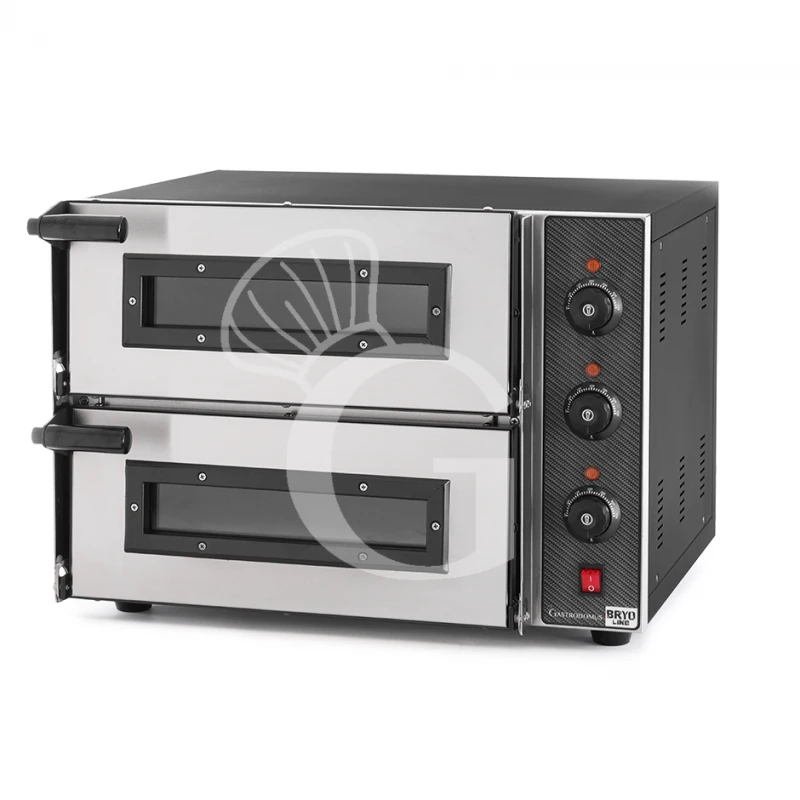 Fornetto Elettrico 2 Pizze 400 Mm 2 Camere Controllo Meccanico Potenza 2,4 Kw Porta Vetro 4 Fornetto Elettrico 2 Pizze 400 Mm 2 Camere Controllo Meccanico Potenza 2,4 Kw Porta Vetro - immagine 2