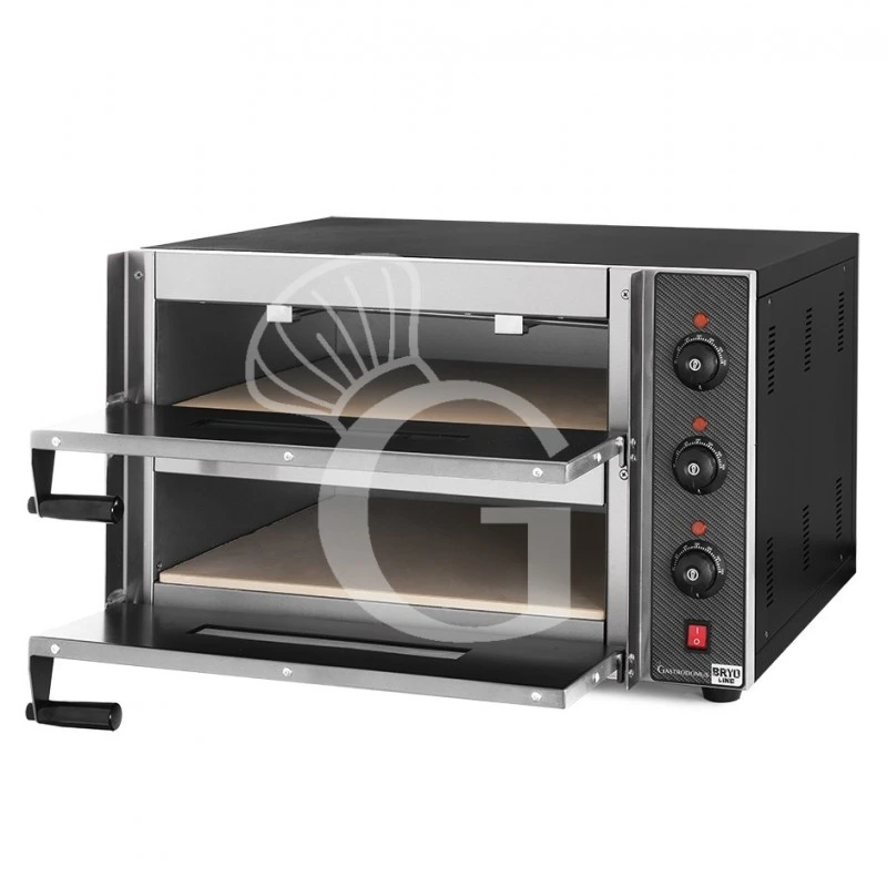 Fornetto Elettrico 2 Pizze 450 Mm 2 Camere Controllo Meccanico Potenza 3Kw Porta Vetro 5 Fornetto Elettrico 2 Pizze 450 Mm 2 Camere Controllo Meccanico Potenza 3Kw Porta Vetro - immagine 3