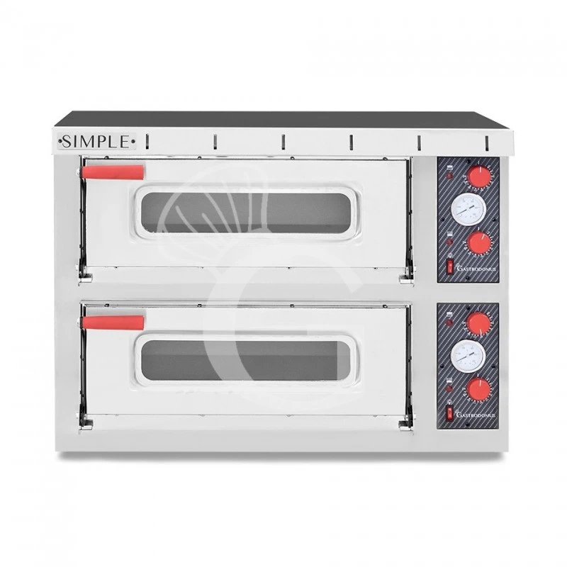 Fornetto Elettrico 2 Pizze Ø 450 Mm 2 Camere Potenza 8 Kw Porta Vetro Con Luce - Completo Di Guide Per Inserimento Delle Teglie 3 Fornetto Elettrico 2 Pizze Ø 450 Mm 2 Camere Potenza 8 Kw Porta Vetro Con Luce - Completo Di Guide Per Inserimento Delle Teglie