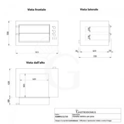 Fornetto Elettrico 2 Pizze Diametro 450 Mm 2 Camere Controllo Meccanico Temperatura 455°C Potenza 7,5 Kw -Vendite GATRODOMUS fornetto elettrico 2 pizze diametro 450 mm 2 camere controllo meccanico temperatura 455c potenza 75 kw 7