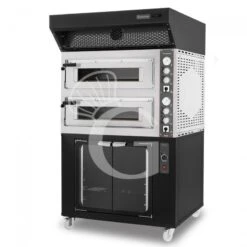 Forno Elettrico 2 Camere Per 4+4 Pizze Ø 350 Mm, Controllo Meccanico, Cappa A Condensazione Nera E Cella Di Lievitazione Nera 11 Forno Elettrico 2 Camere Per 4+4 Pizze Ø 350 Mm, Controllo Meccanico, Cappa A Condensazione Nera E Cella Di Lievitazione Nera -Vendite GATRODOMUS forno elettrico 2 camere per 44 pizze o 350 mm controllo meccanico cappa a condensazione nera e cella di lievitazione nera 1
