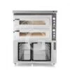 Forno Elettrico 2 Camere Per 6+6 Pizze Ø 350 Mm, Controllo Meccanico, Completo Di Cappa Inox E Cella Di Lievitazione Inox -Vendite GATRODOMUS forno elettrico 2 camere per 66 pizze o 350 mm controllo meccanico completo di cappa inox e cella di lievitazione inox