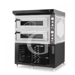 Forno Elettrico 2 Camere Per 6+6 Pizze Ø 350 Mm, Controllo Meccanico, Completo Di Cappa Nera E Cella Di Lievitazione Nera 12 Forno Elettrico 2 Camere Per 6+6 Pizze Ø 350 Mm, Controllo Meccanico, Completo Di Cappa Nera E Cella Di Lievitazione Nera -Vendite GATRODOMUS forno elettrico 2 camere per 66 pizze o 350 mm controllo meccanico completo di cappa nera e cella di lievitazione nera 1