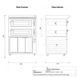 Forno Elettrico 2 Camere Per 6+6 Pizze Ø 350 Mm, Controllo Meccanico, Completo Di Cappa Nera E Cella Di Lievitazione Nera 18 Forno Elettrico 2 Camere Per 6+6 Pizze Ø 350 Mm, Controllo Meccanico, Completo Di Cappa Nera E Cella Di Lievitazione Nera -Vendite GATRODOMUS forno elettrico 2 camere per 66 pizze o 350 mm controllo meccanico completo di cappa nera e cella di lievitazione nera 4