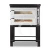 Forno Elettrico 2 Camere Per 6+6 Pizze Ø 350 Mm, Controllo Meccanico, Completo Di Cappa Nera E Supporto 1 Forno Elettrico 2 Camere Per 6+6 Pizze Ø 350 Mm, Controllo Meccanico, Completo Di Cappa Nera E Supporto -Vendite GATRODOMUS forno elettrico 2 camere per 66 pizze o 350 mm controllo meccanico completo di cappa nera e supporto