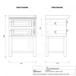 Forno Elettrico 2 Camere Per 6+6 Pizze Ø 350 Mm, Controllo Meccanico, Completo Di Cappa Nera E Supporto 18 Forno Elettrico 2 Camere Per 6+6 Pizze Ø 350 Mm, Controllo Meccanico, Completo Di Cappa Nera E Supporto -Vendite GATRODOMUS forno elettrico 2 camere per 66 pizze o 350 mm controllo meccanico completo di cappa nera e supporto 4