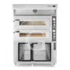 Forno Elettrico 2 Camere Per 6+6 Pizze Ø 350mm, Controllo Meccanico, Con Cappa A Condensazione Inox E Cella Di Lievitazione Inox 2 Forno Elettrico 2 Camere Per 6+6 Pizze Ø 350mm, Controllo Meccanico, Con Cappa A Condensazione Inox E Cella Di Lievitazione Inox -Vendite GATRODOMUS forno elettrico 2 camere per 66 pizze o 350mm controllo meccanico con cappa a condensazione inox e cella di lievitazione nera