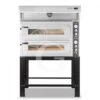 Forno Elettrico 2 Camere Per 6+6 Pizze Ø 350mm, Controllo Meccanico, Con Cappa A Condensazione Inox E Supporto 2 Forno Elettrico 2 Camere Per 6+6 Pizze Ø 350mm, Controllo Meccanico, Con Cappa A Condensazione Inox E Supporto -Vendite GATRODOMUS forno elettrico 2 camere per 66 pizze o 350mm controllo meccanico con cappa a condensazione inox e supporto