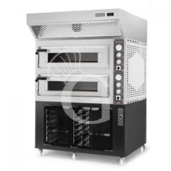 Forno Elettrico 2 Camere Per 6+6 Pizze Ø 350mm, Controllo Meccanico, Con Cappa A Condensazione Inoxe Cella Di Lievitazione Nera 11 Forno Elettrico 2 Camere Per 6+6 Pizze Ø 350mm, Controllo Meccanico, Con Cappa A Condensazione Inoxe Cella Di Lievitazione Nera -Vendite GATRODOMUS forno elettrico 2 camere per 66 pizze o 350mm controllo meccanico con cappa a condensazione inoxe cella di lievitazione nera 1