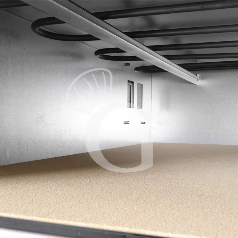 Forno Elettrico 2 Camere Per 6+6 Pizze Ø 350mm, Controllo Meccanico, Con Cappa A Condensazione Nera E Supporto 9 Forno Elettrico 2 Camere Per 6+6 Pizze Ø 350mm, Controllo Meccanico, Con Cappa A Condensazione Nera E Supporto - immagine 7
