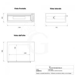 Forno Elettrico Per 6 Pizze Diametro 350 Mm 1 Camera Orizzontale Controllo Meccanico 9 Kw 23 Forno Elettrico Per 6 Pizze Diametro 350 Mm 1 Camera Orizzontale Controllo Meccanico 9 Kw -Vendite GATRODOMUS forno elettrico 6l per 6 pizze o 35 controllo meccanico 10