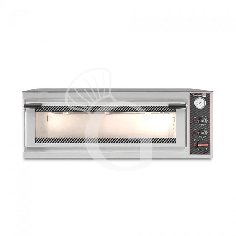 Forno Elettrico Porta Vetro 3 Teglie 600x400 O 6 Pizze Diametro 350 Mm 1 Camera Controllo Meccanico 3 Forno Elettrico Porta Vetro 3 Teglie 600x400 O 6 Pizze Diametro 350 Mm 1 Camera Controllo Meccanico