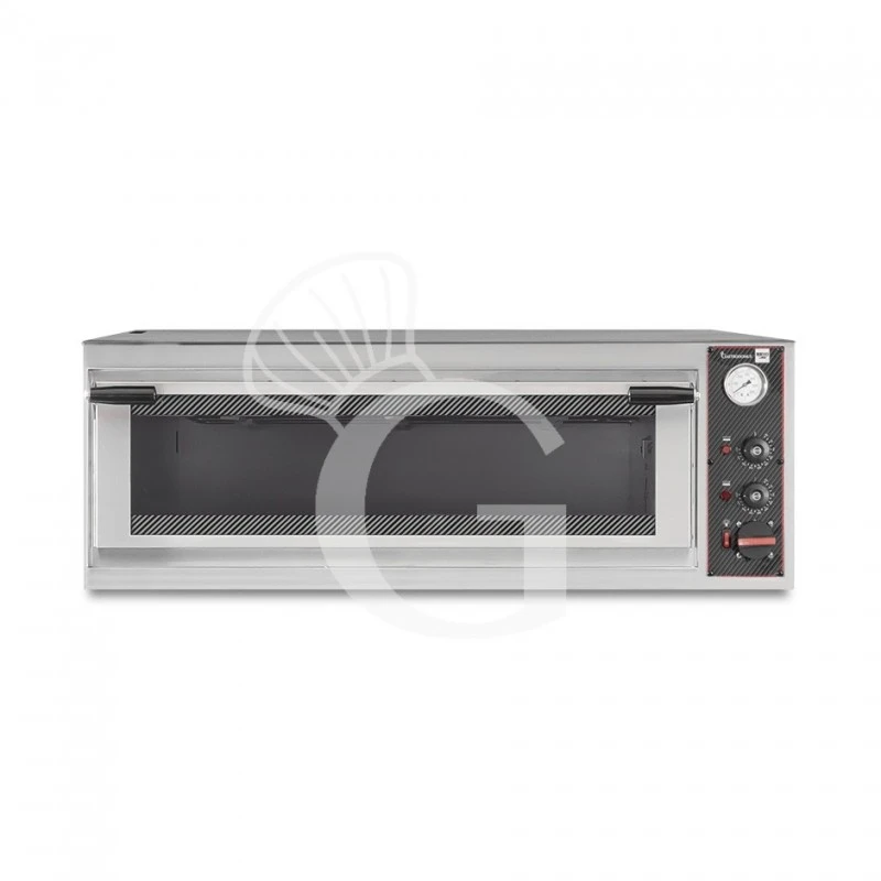Forno Elettrico Porta Vetro 3 Teglie 600x400 O 6 Pizze Diametro 350 Mm 1 Camera Controllo Meccanico 4 Forno Elettrico Porta Vetro 3 Teglie 600x400 O 6 Pizze Diametro 350 Mm 1 Camera Controllo Meccanico - immagine 2