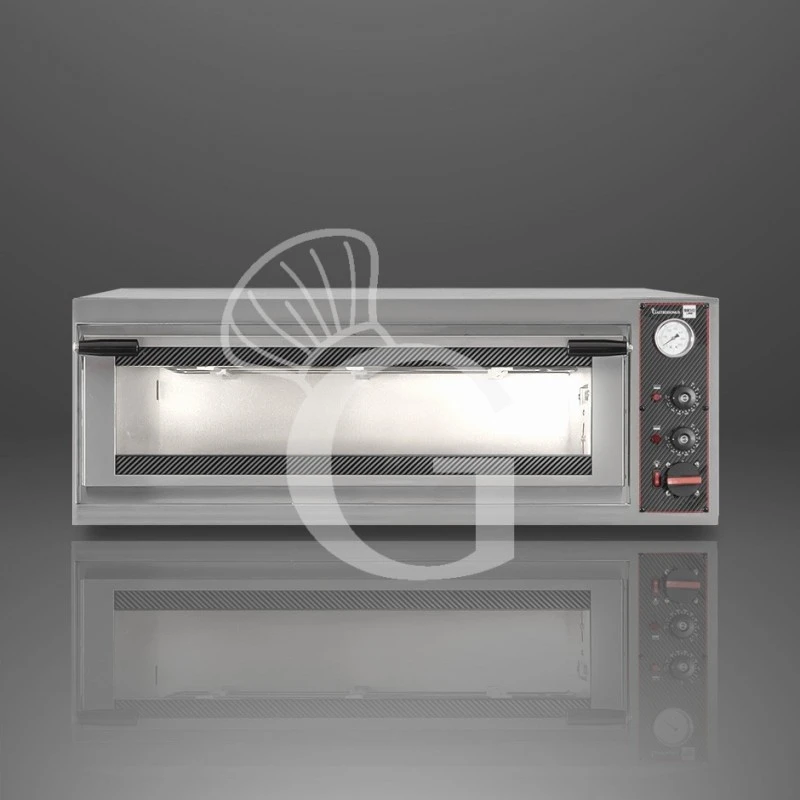 Forno Elettrico Porta Vetro 3 Teglie 600x400 O 6 Pizze Diametro 350 Mm 1 Camera Controllo Meccanico 7 Forno Elettrico Porta Vetro 3 Teglie 600x400 O 6 Pizze Diametro 350 Mm 1 Camera Controllo Meccanico - immagine 5