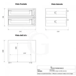 Forno Elettrico Porta Vetro 10 Teglie 600x400 O 18 Pizze Diametro 350 Mm 2 Camere Controllo Meccanico 24 Forno Elettrico Porta Vetro 10 Teglie 600x400 O 18 Pizze Diametro 350 Mm 2 Camere Controllo Meccanico -Vendite GATRODOMUS forno elettrico con porta vetro per 9 teglie 60x40 o 18 pizze o 36 10