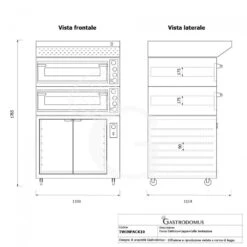 Forno Elettrico Meccanico Porta Vetro 4 Teglie 600x400 O 4+4 Pizze Ø 400mm Completo Di Cappa Inox E Cella Di Lievitazione Nera -Vendite GATRODOMUS forno elettrico meccanico porta vetro 4 teglie 600x400 o 44 pizze o 400mm completo di cappa inox e cella di lievitazione nera 7