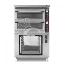 Forno Elettrico Meccanico Porta Vetro 4 Teglie 600x400 O 4+4 Pizze Ø400mm,cappa Aspirazione Inox E Cella Di Lievitazione Inox -Vendite GATRODOMUS forno elettrico meccanico porta vetro 4 teglie 600x400 o 44 pizze o400 cappa inox e cella di lievitazione inox 1