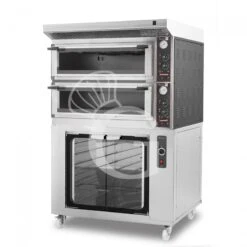 Forno Elettrico Meccanico Porta Vetro 4 Teglie 600x400 O 4+4 Pizze Ø400mm,cappa Aspirazione Inox E Cella Di Lievitazione Inox -Vendite GATRODOMUS forno elettrico meccanico porta vetro 4 teglie 600x400 o 44 pizze o400 cappa inox e cella di lievitazione inox 2