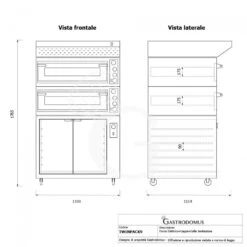 Forno Elettrico Meccanico Porta Vetro 4 Teglie 600x400 O 4+4 Pizze Ø400mm,cappa Aspirazione Nera E Cella Di Lievitazione Inox -Vendite GATRODOMUS forno elettrico meccanico porta vetro 4 teglie 600x400 o 44 pizze o400 cappa nera e cella di lievitazione inox 7
