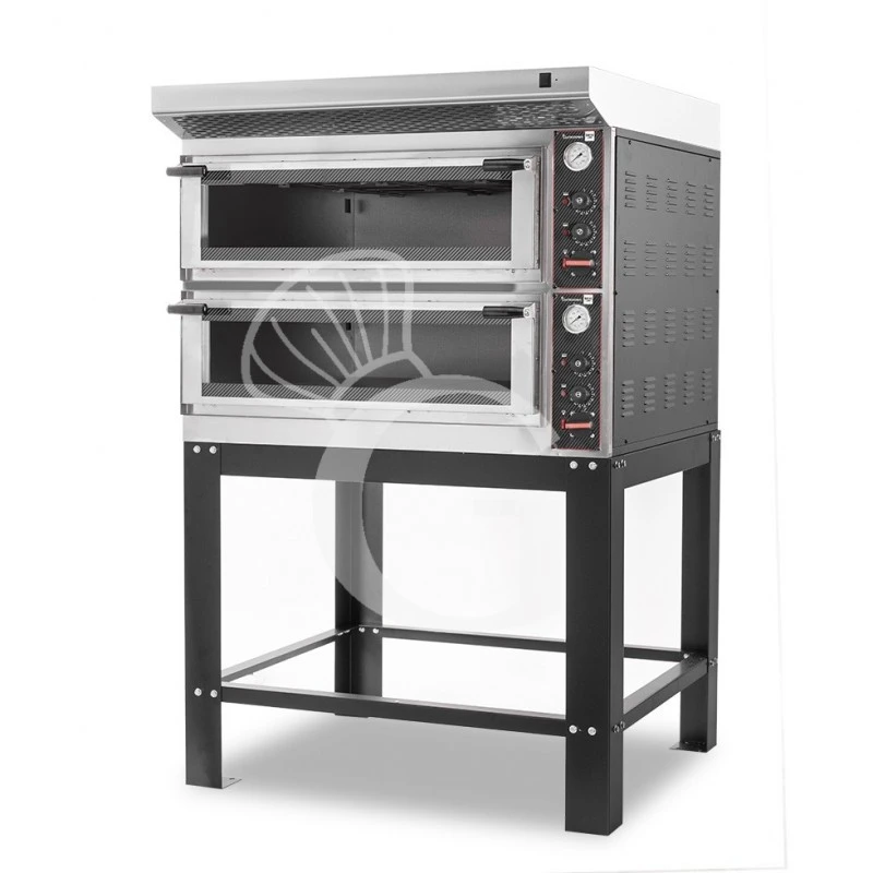 Forno Elettrico Meccanico Porta Vetro 4 Teglie 600x400 O 4+4 Pizze Ø400mm, Cappa Inox E Supporto 5 Forno Elettrico Meccanico Porta Vetro 4 Teglie 600x400 O 4+4 Pizze Ø400mm, Cappa Inox E Supporto - immagine 3