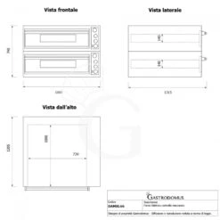 Forno Elettrico Per 6+6 Pizze Diametro 350 Mm 2 Camere Controllo Meccanico 18 Kw 23 Forno Elettrico Per 6+6 Pizze Diametro 350 Mm 2 Camere Controllo Meccanico 18 Kw -Vendite GATRODOMUS forno elettrico per 12 pizze o 36 controllo meccanico basic xl 66 10