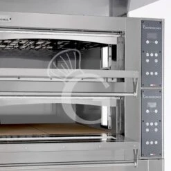 Forno Elettrico Digitale 4+4 Pizze Ø 35, Resistenze Interne Alla Pietra Refrattaria, Con Supporto In Inox E Cappa Di Aspirazione -Vendite GATRODOMUS forno elettrico per 4 pizze o 33 controllo digitale 2