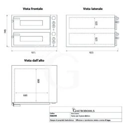 Forno Elettrico Per 4+4 Pizze Diametro 330 Mm 2 Camere Controllo Meccanico 9 Kw 11 Forno Elettrico Per 4+4 Pizze Diametro 330 Mm 2 Camere Controllo Meccanico 9 Kw -Vendite GATRODOMUS forno elettrico per 44 pizze diametro 330 mm 2 camere controllo meccanico 9 kw 4