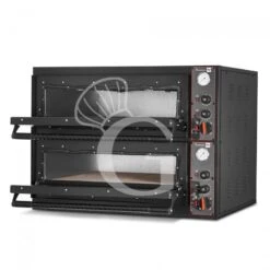 Forno Elettrico Per 4+4 Pizze Diametro 350 Mm 2 Camere Controllo Meccanico 12 Kw Con Design Nero -Vendite GATRODOMUS forno elettrico per 44 pizze diametro 350 mm 2 camere controllo meccanico 12 kw con design nero 3