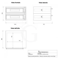 Forno Elettrico Per 4+4 Pizze Diametro 350 Mm 2 Camere Controllo Meccanico 12 Kw Con Design Nero -Vendite GATRODOMUS forno elettrico per 44 pizze diametro 350 mm 2 camere controllo meccanico 12 kw con design nero 8