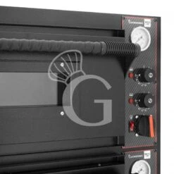 Forno Elettrico Per 6 Pizze Diametro 350 Mm 1 Camera Controllo Meccanico 9 Kw Con Design Nero -Vendite GATRODOMUS forno elettrico per 6 pizze diametro 350 mm 1 camera controllo meccanico 9 kw con design nero 5