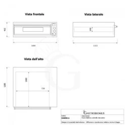 Forno Elettrico Per 6 Pizze Diametro 350 Mm 1 Camera Controllo Meccanico 9 Kw -Vendite GATRODOMUS forno elettrico per 6 pizze o 35 controllo meccanico 10