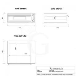Forno Elettrico Per 9 Pizze Diametro 350 Mm 1 Camera Controllo Meccanico 13,2 Kw 23 Forno Elettrico Per 9 Pizze Diametro 350 Mm 1 Camera Controllo Meccanico 13,2 Kw -Vendite GATRODOMUS forno elettrico per 9 pizze o 36 controllo meccanico basic xl 9 10