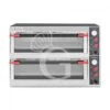 Forno Elettrico Porta Vetro 4 Teglie 600x400 O 12 Pizze Diametro 350 Mm 2 Camere Controllo Meccanico