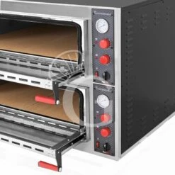 Forno Elettrico Porta Vetro 4 Teglie 600x400 O 12 Pizze Diametro 350 Mm 2 Camere Controllo Meccanico -Vendite GATRODOMUS forno elettrico porta vetro 4 teglie 600x400 o 12 pizze diametro 350 mm 2 camere controllo meccanico 4