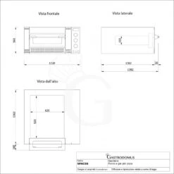 Forno Gas Per 6 Pizze Diametro 300 Mm -Vendite GATRODOMUS forno gas per 6 pizze ocm30 10